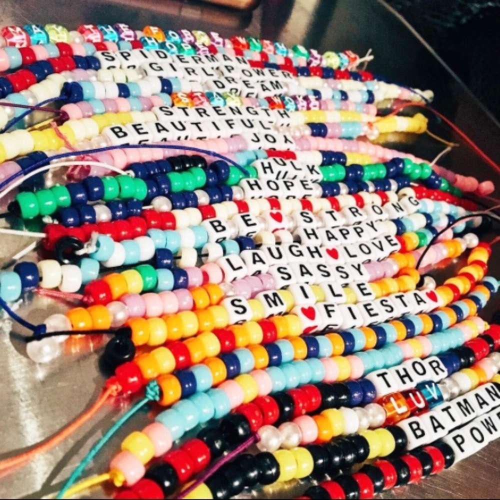 VSCO Beaded Letter Bracelets( 2 for $7)